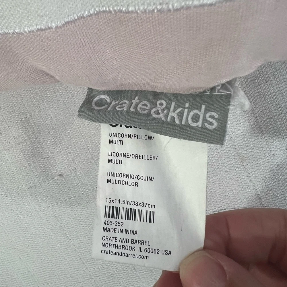 Crate‎ kids unicorn throw pillow